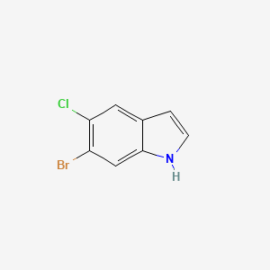 6-Bromo-5-chloro-1H-indole chemical structure (CAS 1191028-50-8)