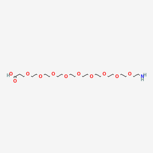 1-Amino-3,6,9,12,15,18,21,24,27-nonaoxatriacontan-30-oic acid chemical structure (CAS 1191079-83-0)
