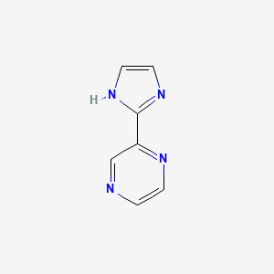 2-(1H-Imidazol-2-yl)pyrazine chemical structure (CAS 119165-68-3)