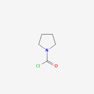 1-Pyrrolidinecarbonylchloride chemical structure (CAS 1192-63-8)