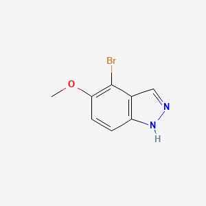 4-Bromo-5-methoxy-1H-indazole chemical structure (CAS 1192004-62-8)