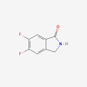 5,6-Difluoro-2,3-dihydro-1h-isoindol-1-one chemical structure (CAS 1192040-50-8)