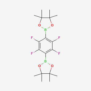 2,2'-(Perfluoro-1,4-phenylene)bis(4,4,5,5-tetramethyl-1,3,2-dioxaborolane) chemical structure (CAS 1192055-60-9)