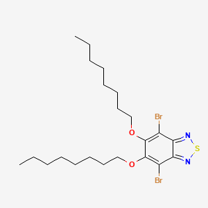 4,7-Dibromo-5,6-bis(octyloxy)benzo[c][1,2,5]thiadiazole chemical structure (CAS 1192352-08-1)