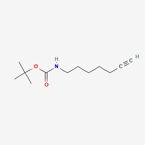 tert-Butyl hept-6-yn-1-ylcarbamate chemical structure (CAS 1192373-48-0)