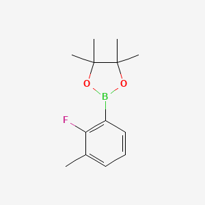 2-(2-Fluoro-3-methylphenyl)-4,4,5,5-tetramethyl-1,3,2-dioxaborolane chemical structure (CAS 1192548-08-5)