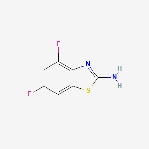 4,6-Difluorobenzothiazol-2-ylamine chemical structure (CAS 119256-40-5)