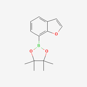 2-(Benzofuran-7-yl)-4,4,5,5-tetramethyl-1,3,2-dioxaborolane chemical structure (CAS 1192755-14-8)