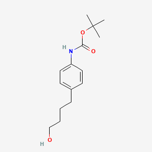 tert-Butyl (4-(4-hydroxybutyl)phenyl)carbamate chemical structure (CAS 1192797-36-6)