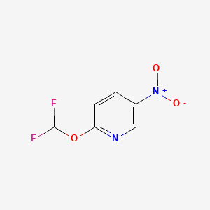 2-(Difluoromethoxy)-5-nitropyridine chemical structure (CAS 1192813-41-4)