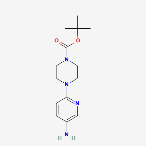 tert-Butyl 4-(5-aminopyridin-2-yl)piperazine-1-carboxylate chemical structure (CAS 119285-07-3)