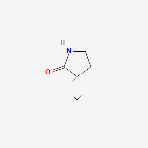 6-Azaspiro[3.4]octan-5-one chemical structure (CAS 1193-30-2)