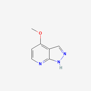 4-Methoxy-1H-pyrazolo[3,4-b]pyridine chemical structure (CAS 119368-03-5)