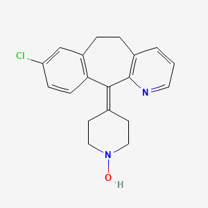 4-(8-Chloro-5,6-dihydro-11H-benzo[5,6]cyclohepta[1,2-b]pyridin-11-ylidene)piperidin-1-ol chemical structure (CAS 1193725-73-3)