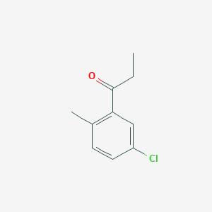 1-(5-Chloro-2-methylphenyl)propan-1-one chemical structure (CAS 1193779-97-3)