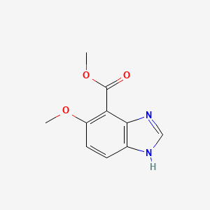 Methyl 6-methoxy-1h-benzo[d]imidazole-7-carboxylate chemical structure (CAS 1193789-02-4)