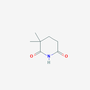 3,3-Dimethylpiperidine-2,6-dione chemical structure (CAS 1194-33-8)