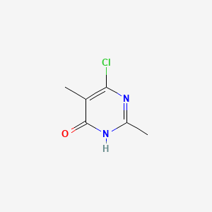 6-Chloro-2,5-dimethylpyrimidin-4(1H)-one chemical structure (CAS 1194-73-6)