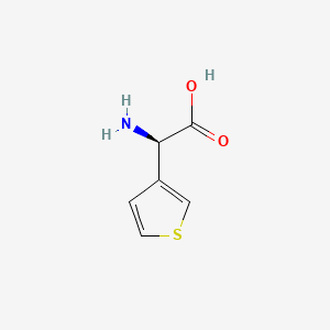 (R)-2-Amino-2-(thiophen-3-yl)acetic acid chemical structure (CAS 1194-86-1)