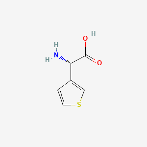(S)-2-Amino-2-(thiophen-3-yl)acetic acid chemical structure (CAS 1194-87-2)