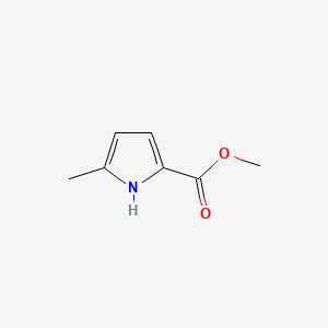 Methyl 5-methyl-1H-pyrrole-2-carboxylate chemical structure (CAS 1194-97-4)