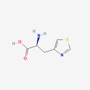 (S)-2-Amino-3-(thiazol-4-yl)propanoic acid chemical structure (CAS 119433-80-6)