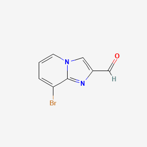 8-Bromoimidazo[1,2-a]pyridine-2-carbaldehyde chemical structure (CAS 1194375-12-6)