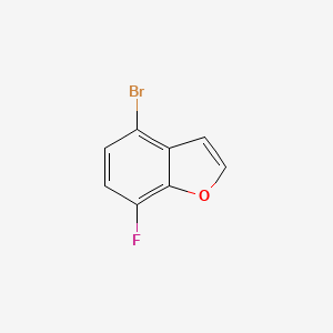 4-Bromo-7-fluorobenzofuran chemical structure (CAS 1194376-46-9)