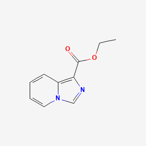 Ethyl imidazo[1,5-a]pyridine-1-carboxylate chemical structure (CAS 119448-87-2)