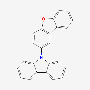 9-(Dibenzo[b,d]furan-2-yl)-9H-carbazole chemical structure (CAS 1194601-82-5)