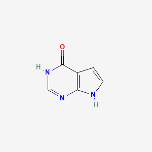 7H-Pyrrolo[2,3-d]pyrimidin-4-ol chemical structure (CAS 1194710-85-4)