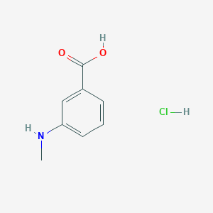 3-(Methylamino)benzoic acid hydrochloride chemical structure (CAS 1194804-60-8)