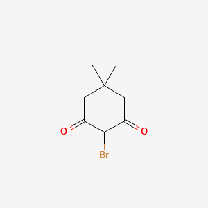 2-Bromo-5,5-dimethylcyclohexane-1,3-dione chemical structure (CAS 1195-91-1)