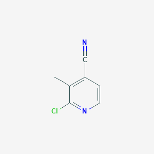 2-Chloro-3-methylisonicotinonitrile chemical structure (CAS 1195189-83-3)