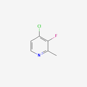 4-Chloro-3-fluoro-2-methylpyridine chemical structure (CAS 1195251-01-4)