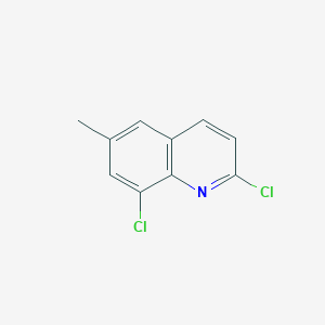 2,8-Dichloro-6-methylquinoline chemical structure (CAS 1195523-25-1)
