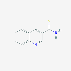 Quinoline-3-carbothioamide chemical structure (CAS 1195587-35-9)
