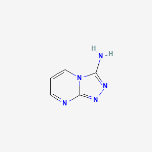 [1,2,4]Triazolo[4,3-a]pyrimidin-3-amine chemical structure (CAS 1195625-75-2)