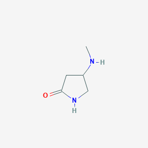4-(Methylamino)pyrrolidin-2-one chemical structure (CAS 1195687-54-7)