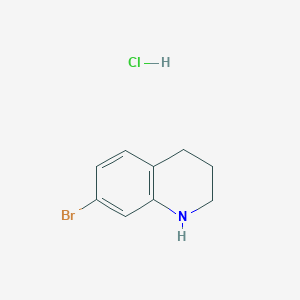 7-Bromo-1,2,3,4-tetrahydroquinoline hydrochloride chemical structure (CAS 1195901-53-1)