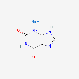 Xanthine sodium salt chemical structure (CAS 1196-43-6)