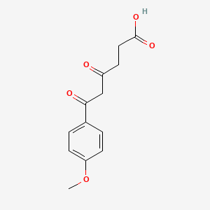 6-(4-Methoxyphenyl)-4,6-dioxohexanoic acid chemical structure (CAS 119600-38-3)