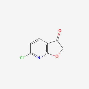 6-Chlorofuro[2,3-b]pyridin-3(2H)-one chemical structure (CAS 1196146-87-8)