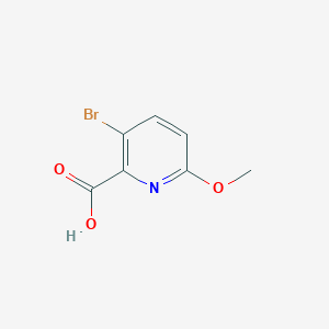 3-Bromo-6-methoxypicolinic acid chemical structure (CAS 1196147-56-4)