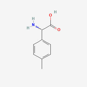 (S)-2-Amino-2-(p-tolyl)acetic acid chemical structure (CAS 119615-71-3)
