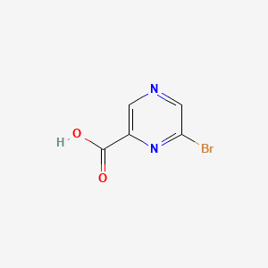 6-Bromopyrazine-2-carboxylic acid chemical structure (CAS 1196151-53-7)