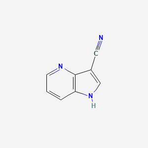 1H-Pyrrolo[3,2-b]pyridine-3-carbonitrile chemical structure (CAS 1196151-62-8)