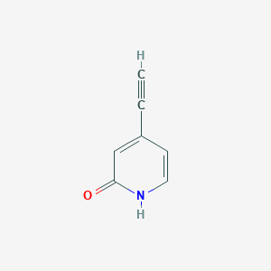 4-Ethynylpyridin-2(1H)-one chemical structure (CAS 1196152-08-5)
