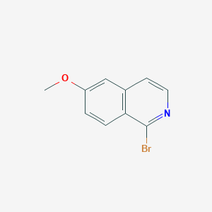 1-Bromo-6-methoxyisoquinoline chemical structure (CAS 1196152-83-6)