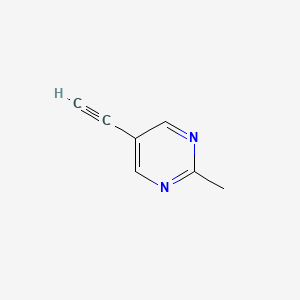 5-Ethynyl-2-methylpyrimidine chemical structure (CAS 1196153-50-0)
